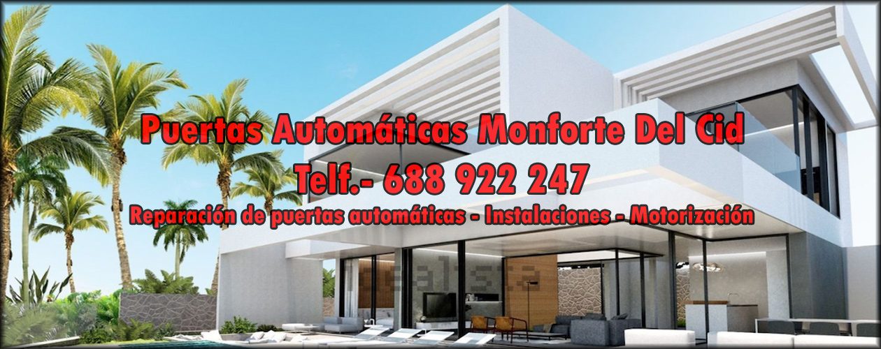 Puertas automáticas Monforte Del Cid
